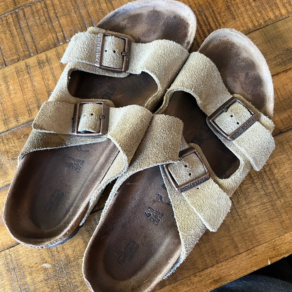 Birkenstock Tan Sandals Comfortable Cork Footbed